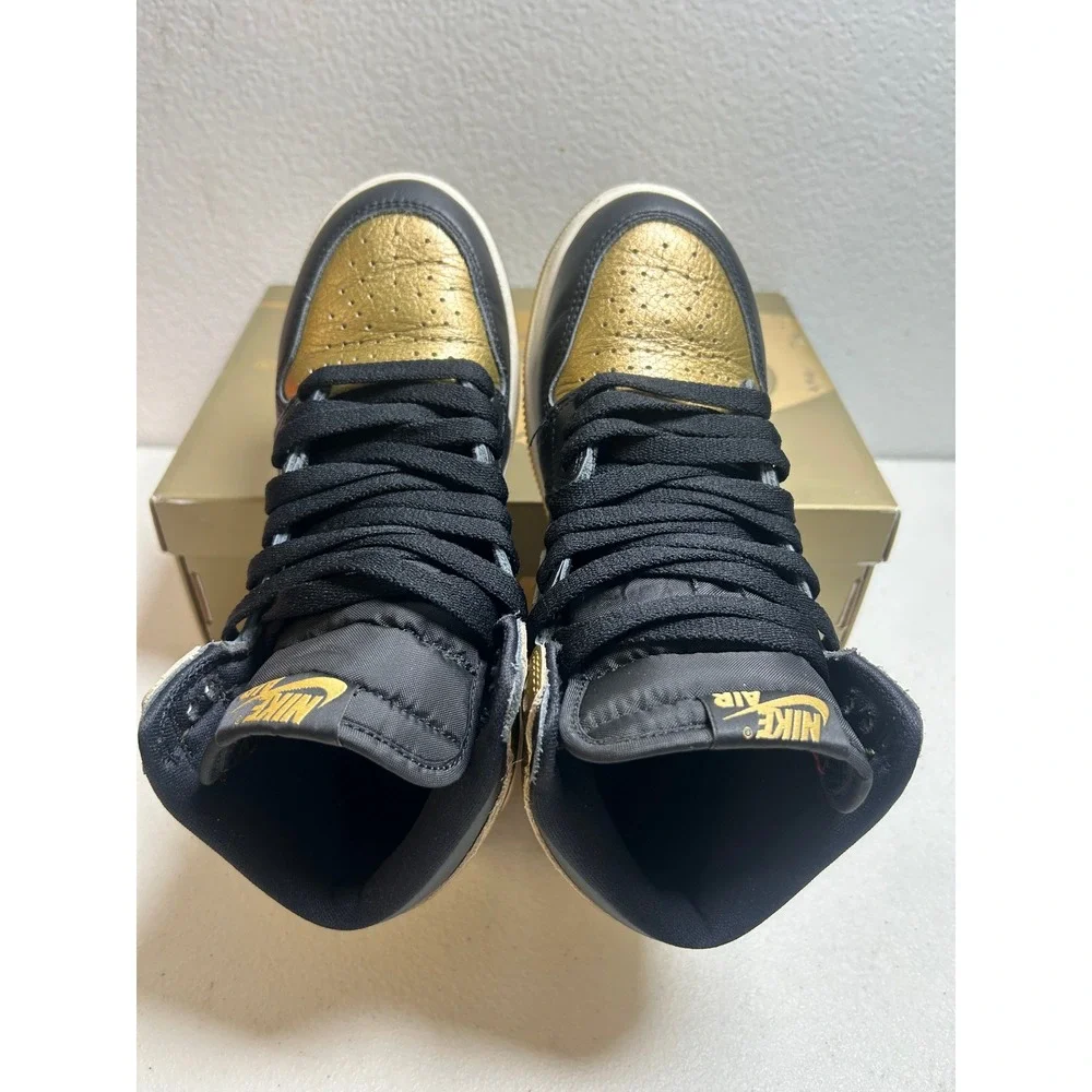 Air Jordan 1 Retro High OG GS Metallic Gold Black 6.5w (5y) #2745